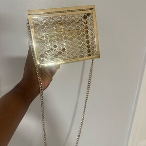 Gold Chain Mesh Women Bag
